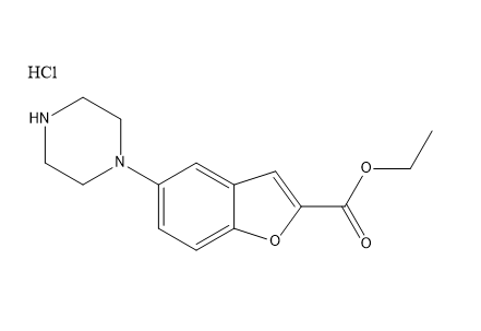5-(1-哌嗪基)-2-苯并呋喃羧酸乙酯鹽酸鹽